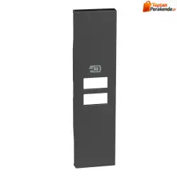 Bticino Living Now - 1M kapak 2 USB siyah